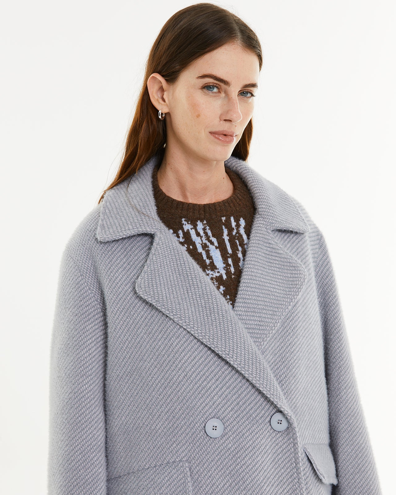 Manteau court en fausse fourrure