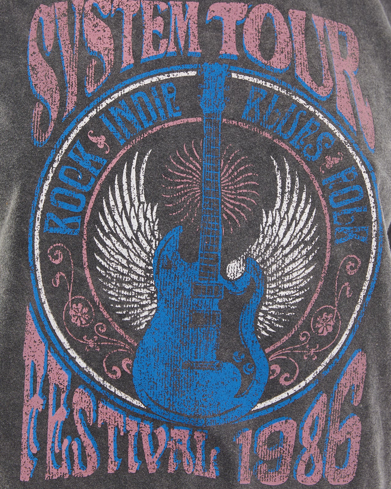 Camiseta posicional guitarra