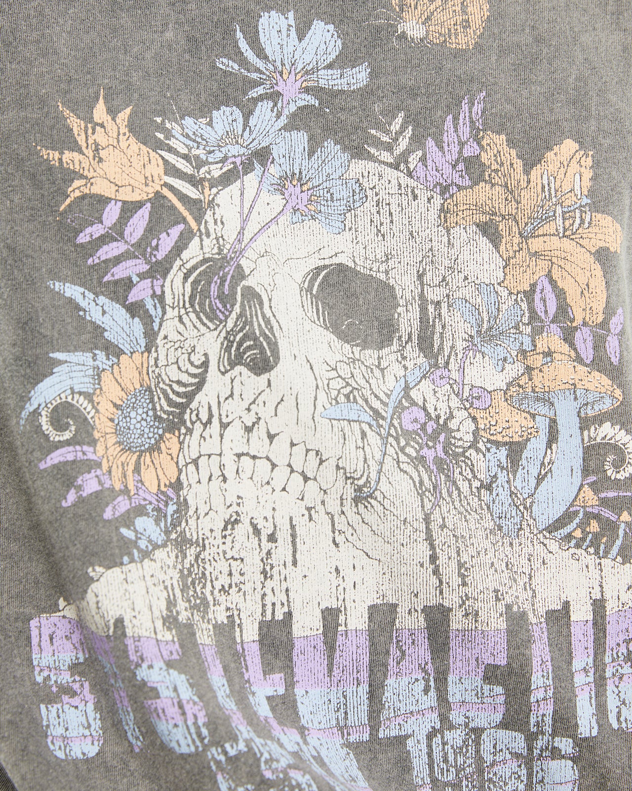 T-shirt positionnel à tête de mort