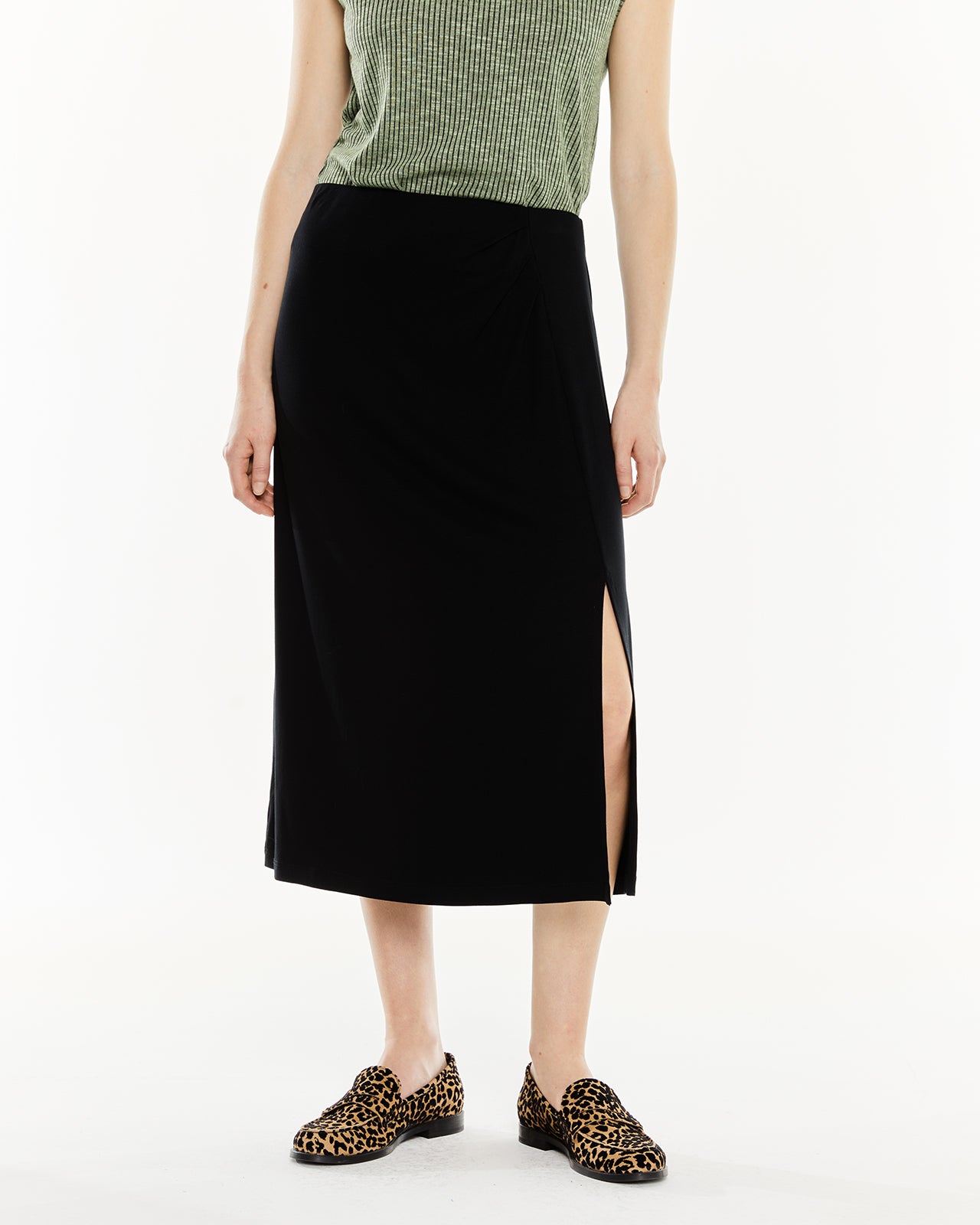 Long flared skirt