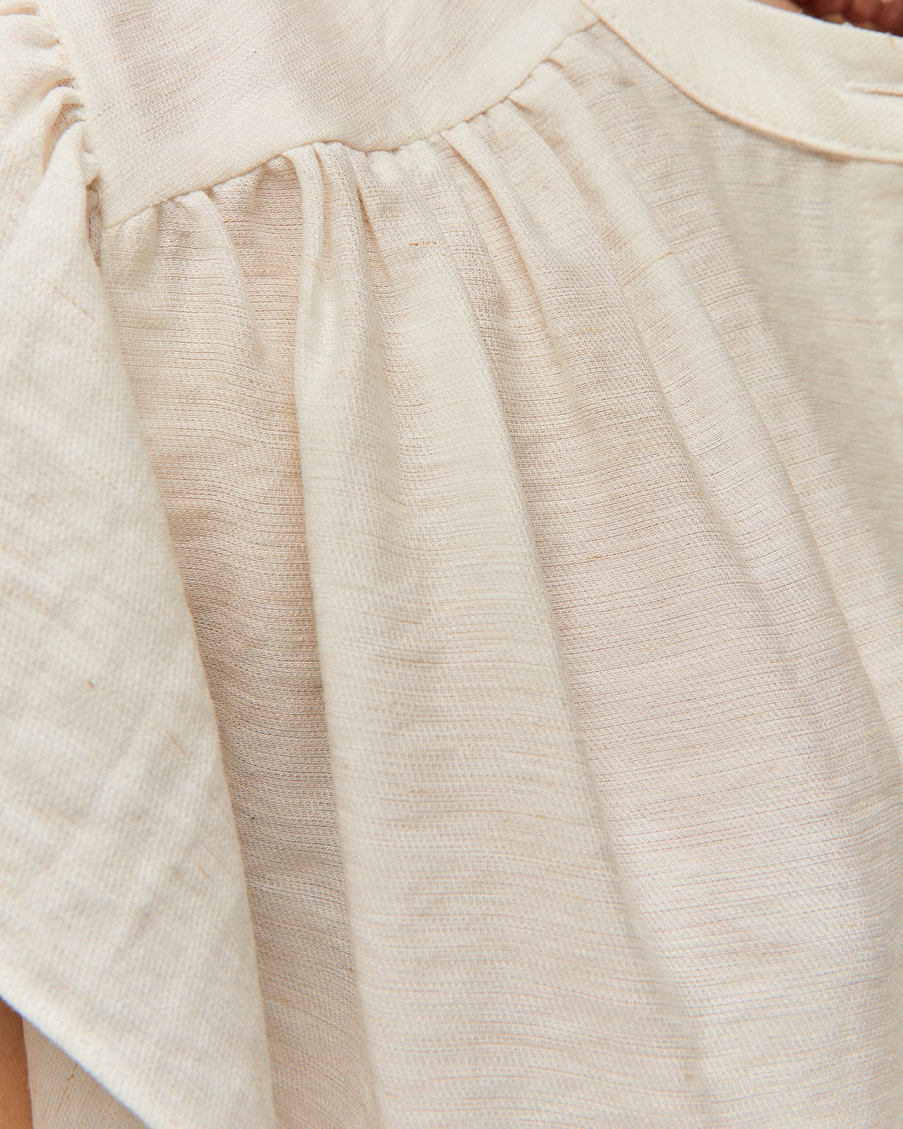 Camisa volantes lino