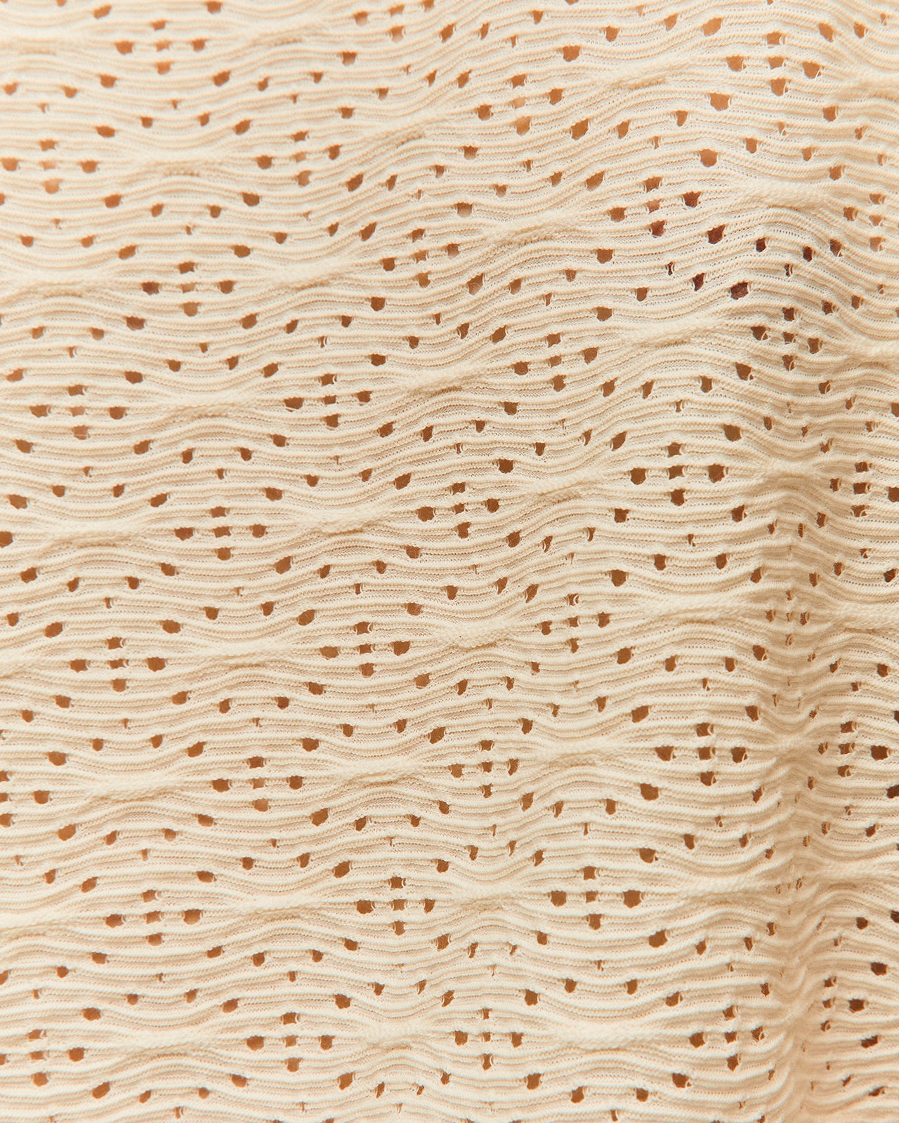 Openwork T-shirt with round neckline