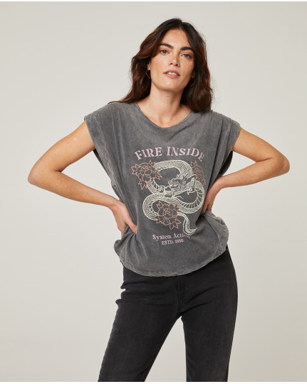 Dragon print t-shirt