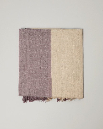 Lilac two-tone scarf
