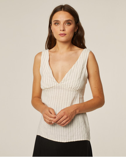 Top with vertical striped...