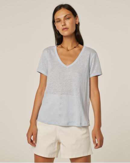 Linen short sleeve t-shirt