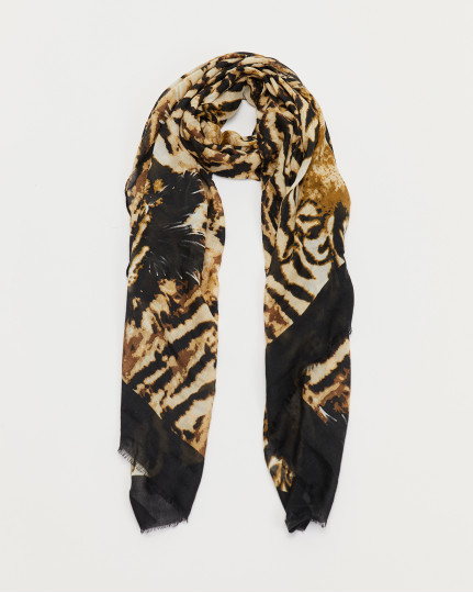 Tiger print scarf