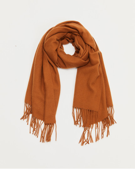 Bronze low fringed scarf...