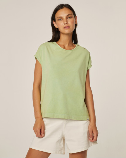 Camiseta oversize en verde