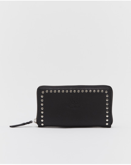 Black hand purse with studs