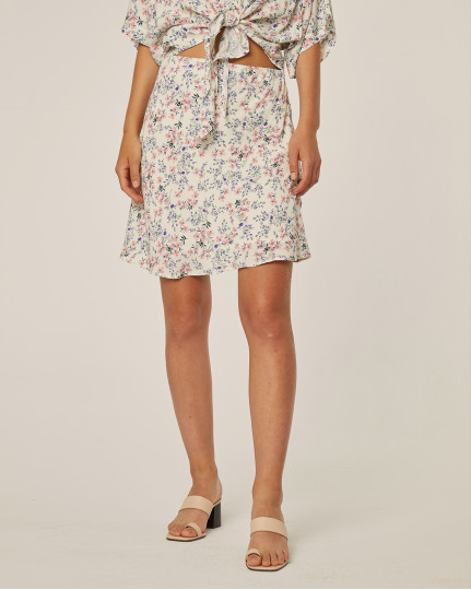 Falda mini estampado floral