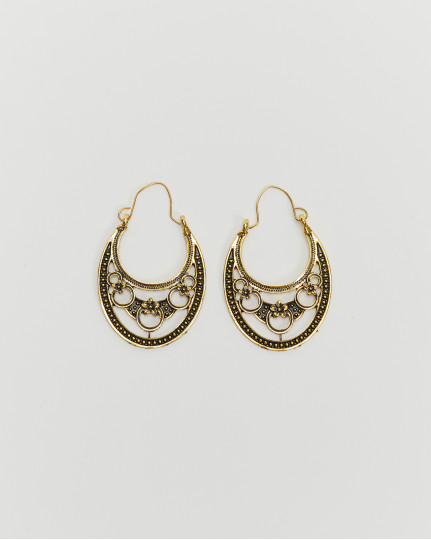 Golden earrings with...