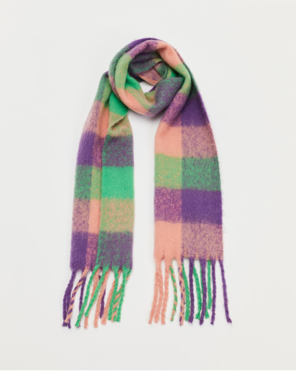 Scarf with purple, pink and...