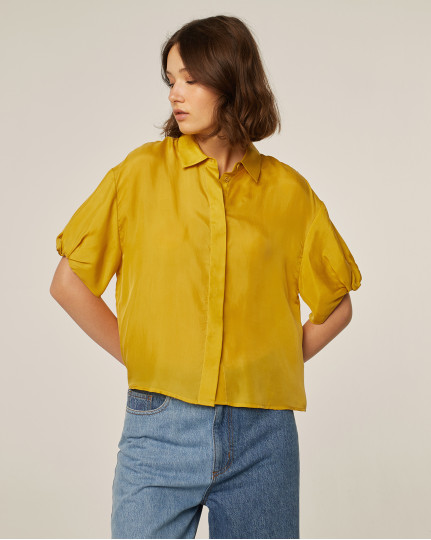 Oversize flowing shirt with...
