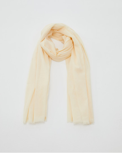 Basic cotton scarf frayed...