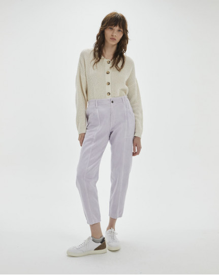 Lilac cargo jeans with...