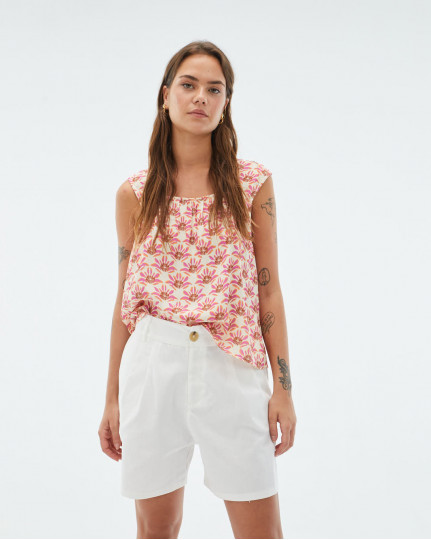Flared top floral print...