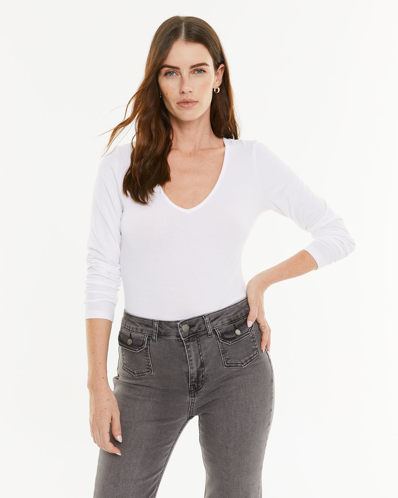 Body escote pico