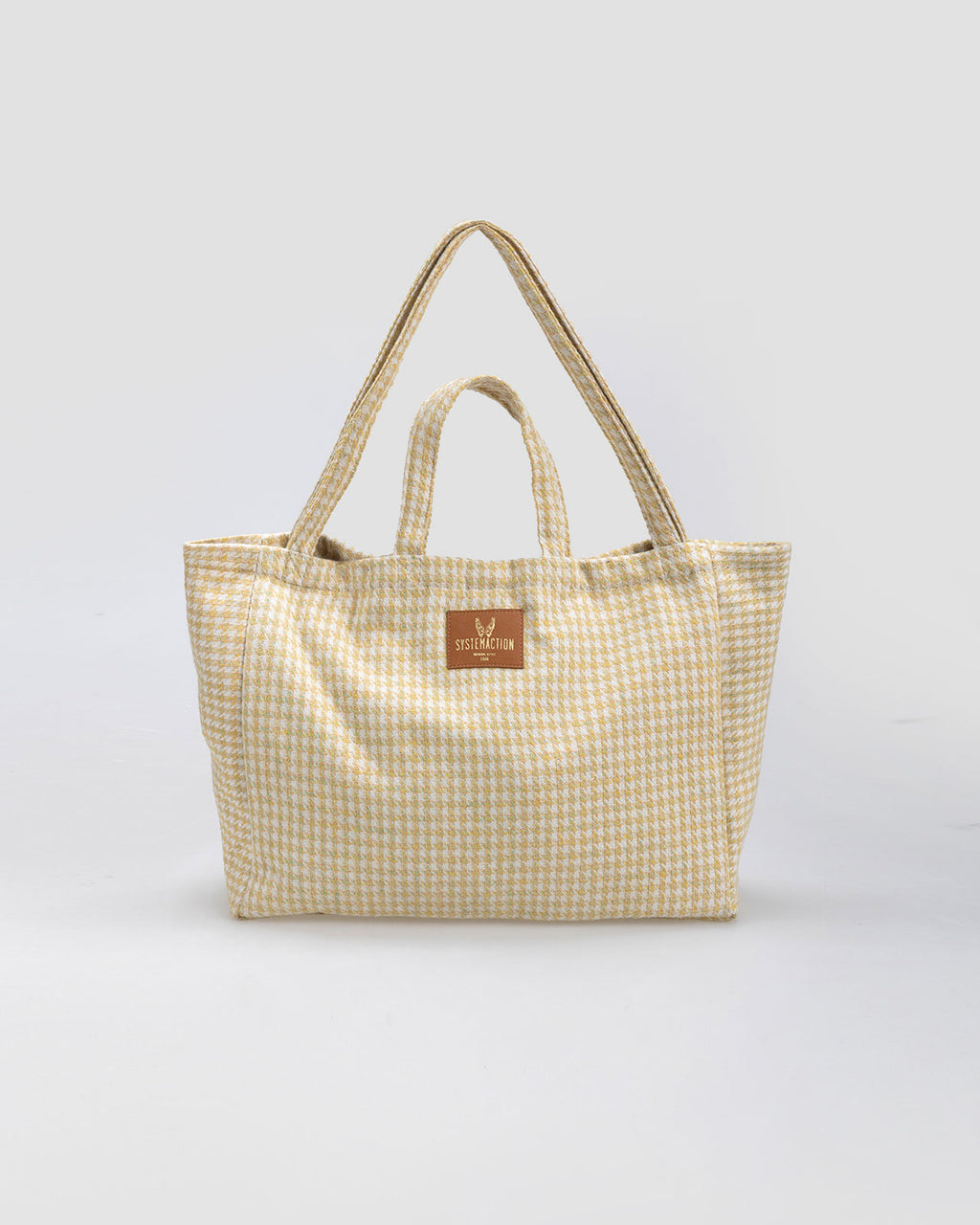 Houndstooth shopper bag