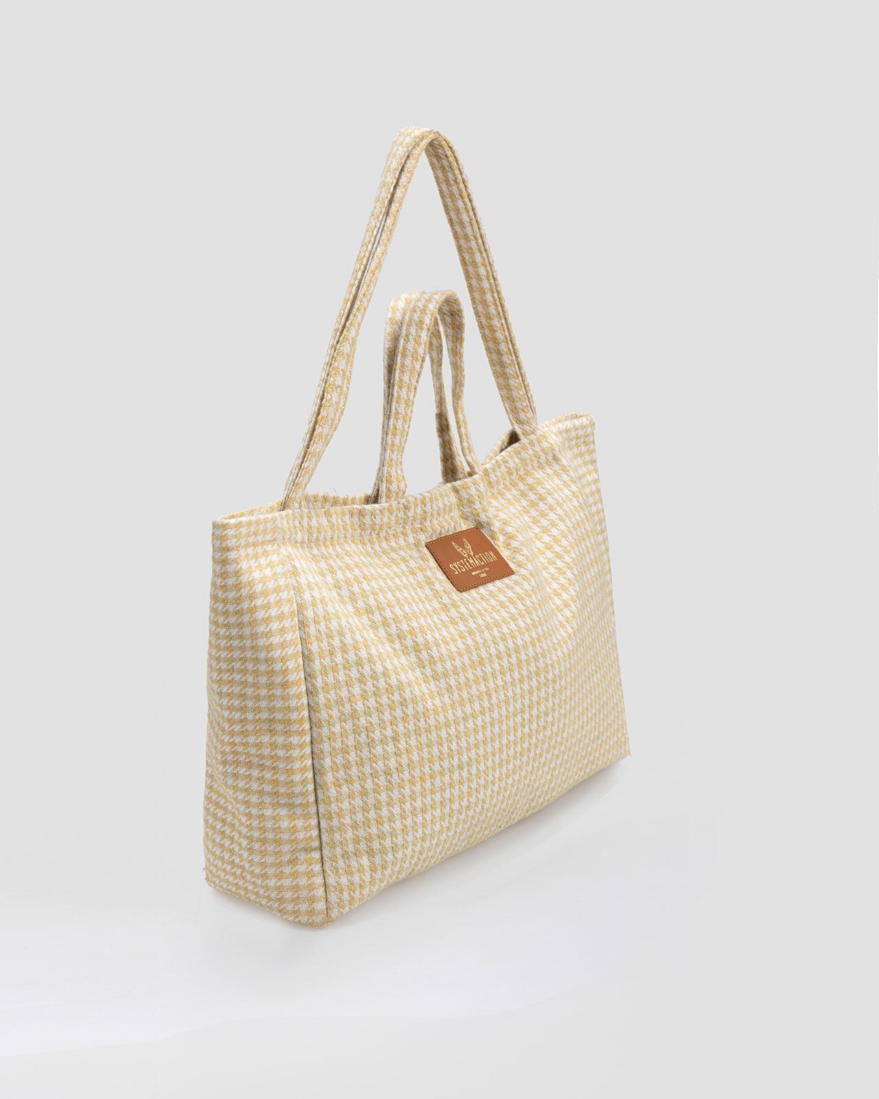 Houndstooth shopper bag