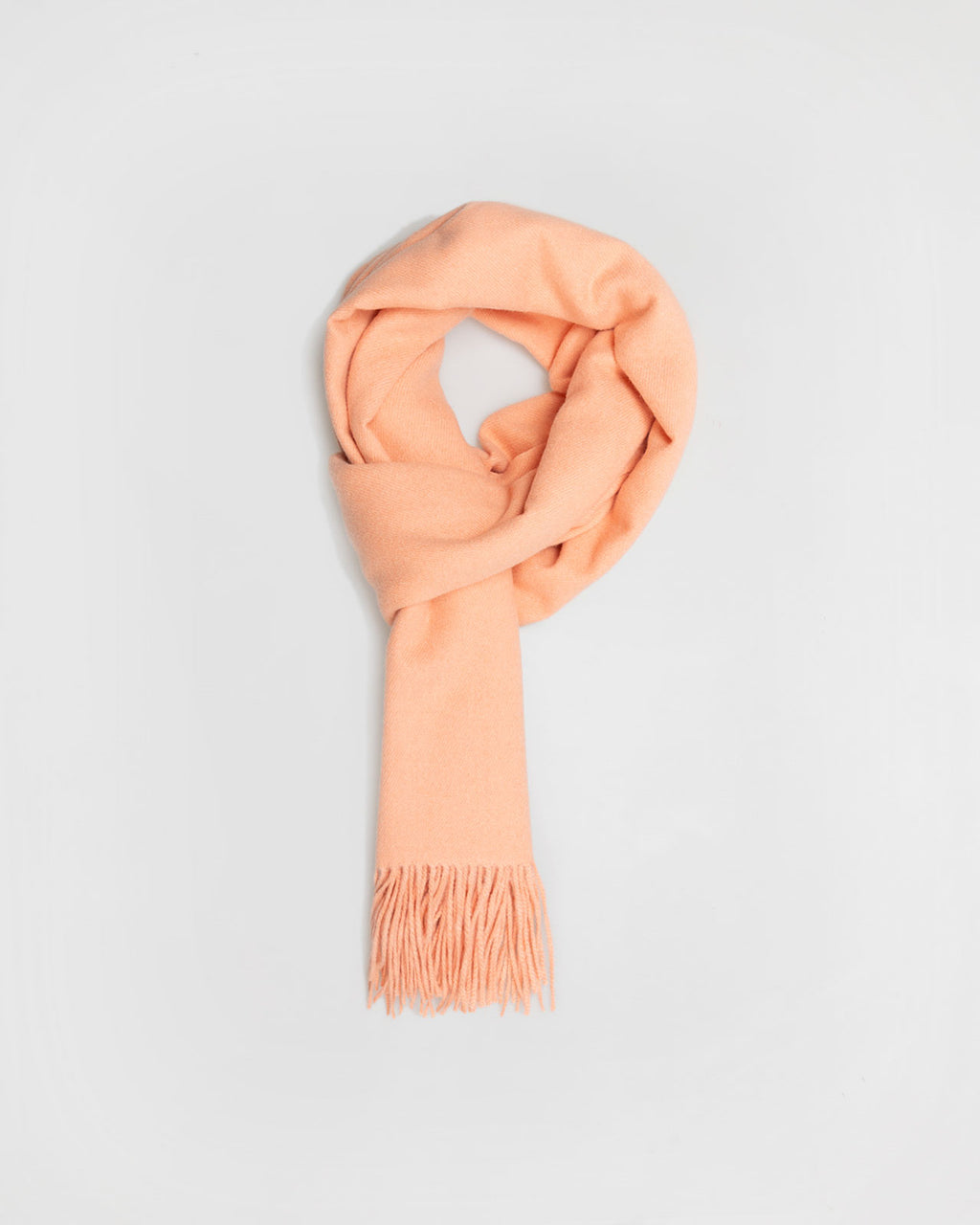 Basic plain coral scarf