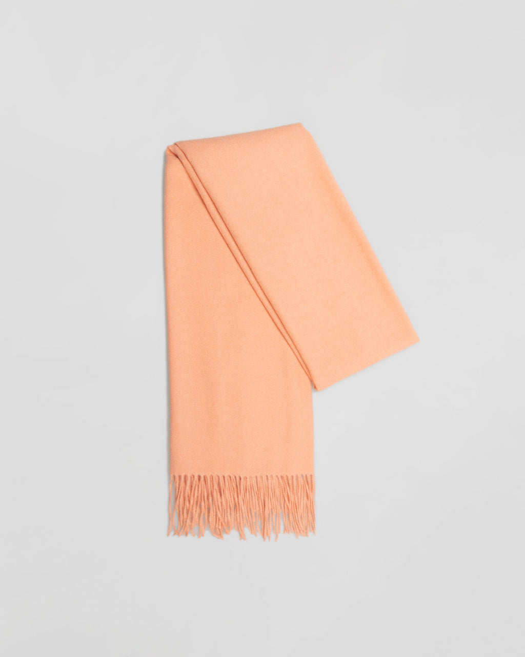 Basic plain coral scarf