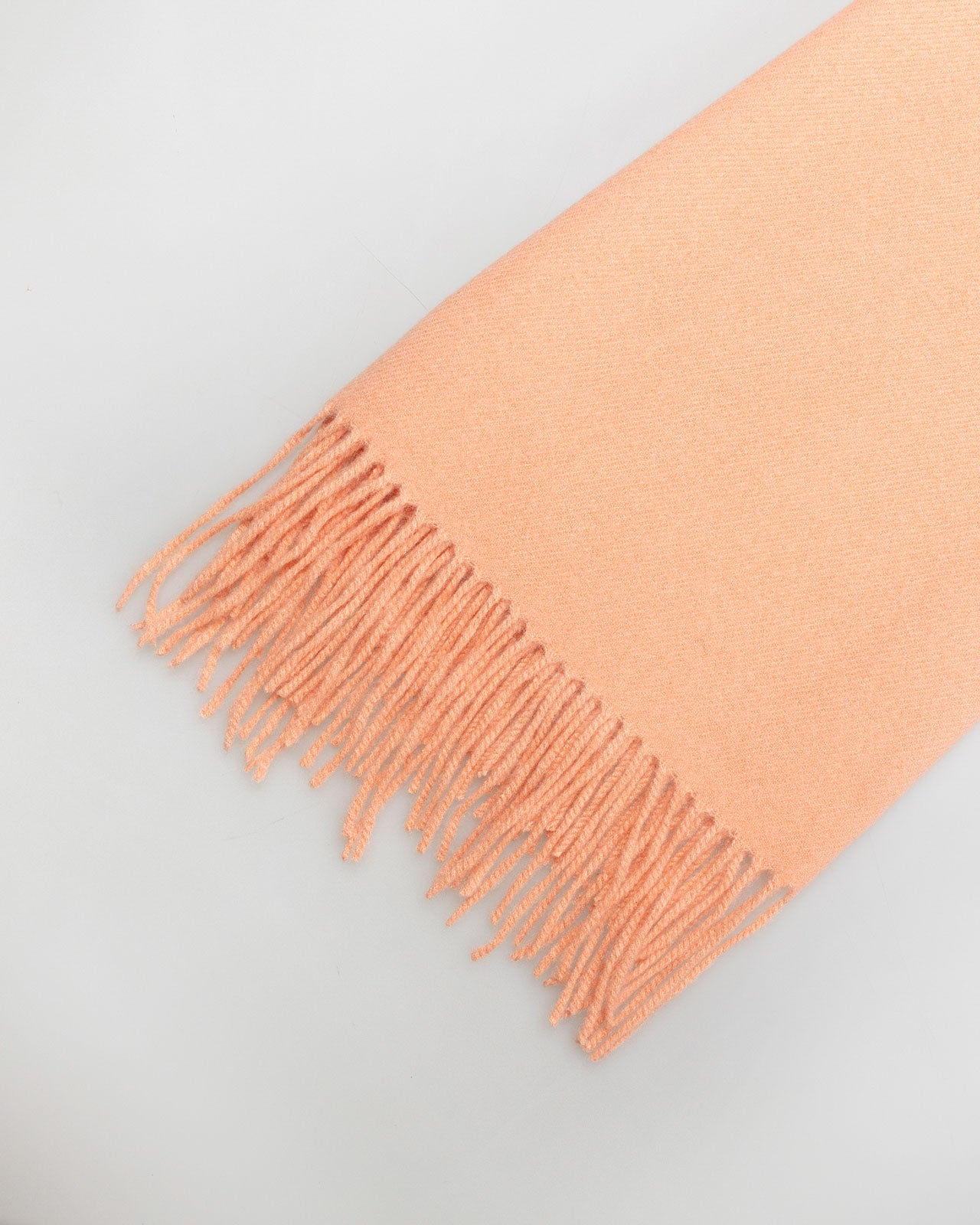 Basic plain coral scarf