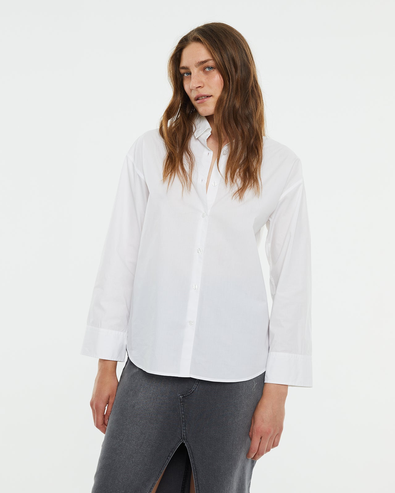 Oversize poplin men's shirt