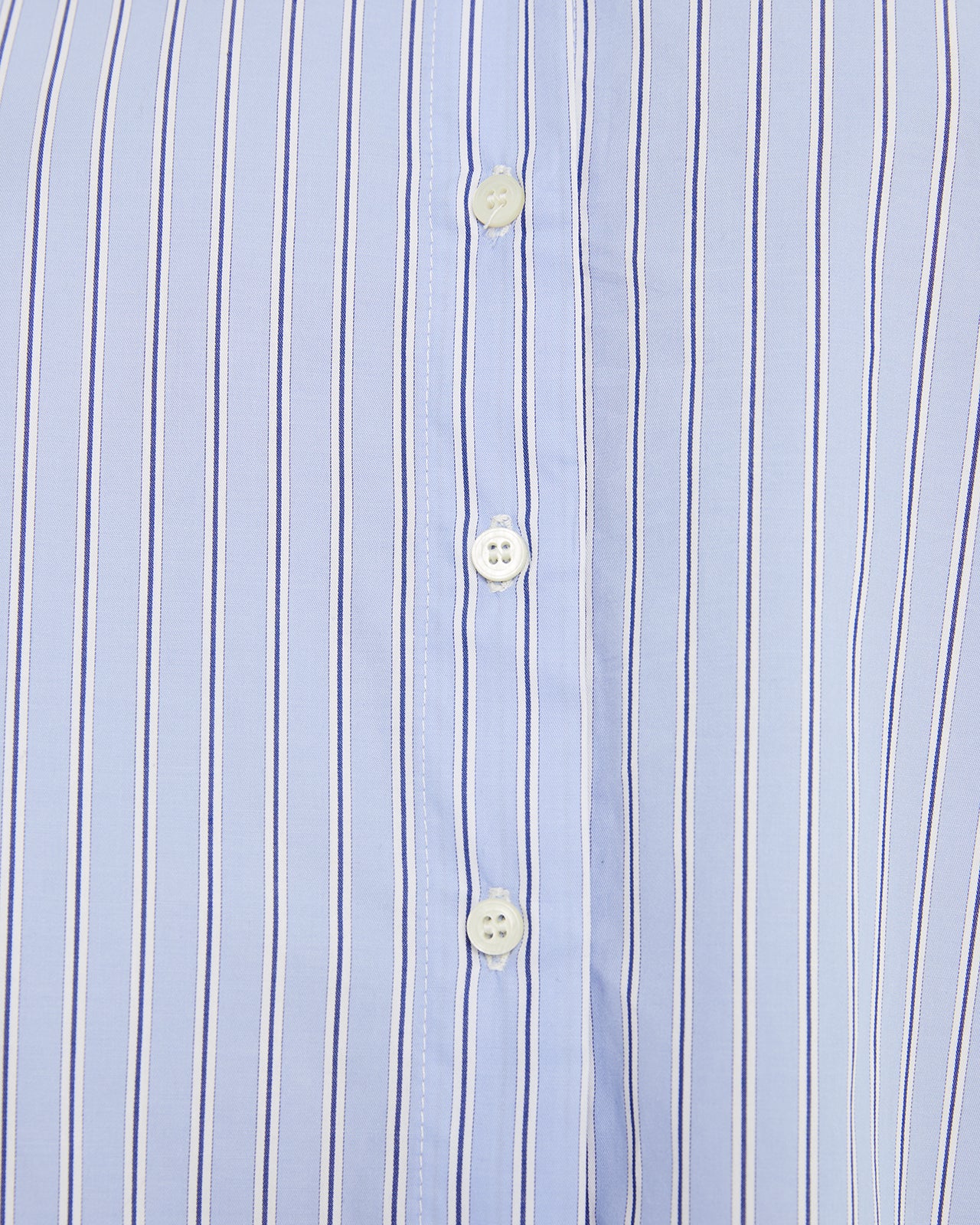 Blue striped shirt with front pocket