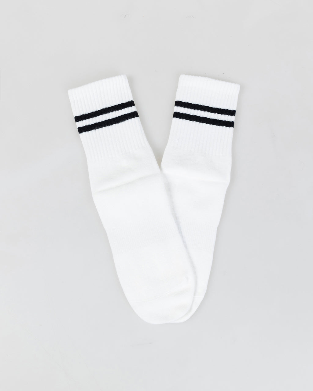 Basic socks with double stripe on the top