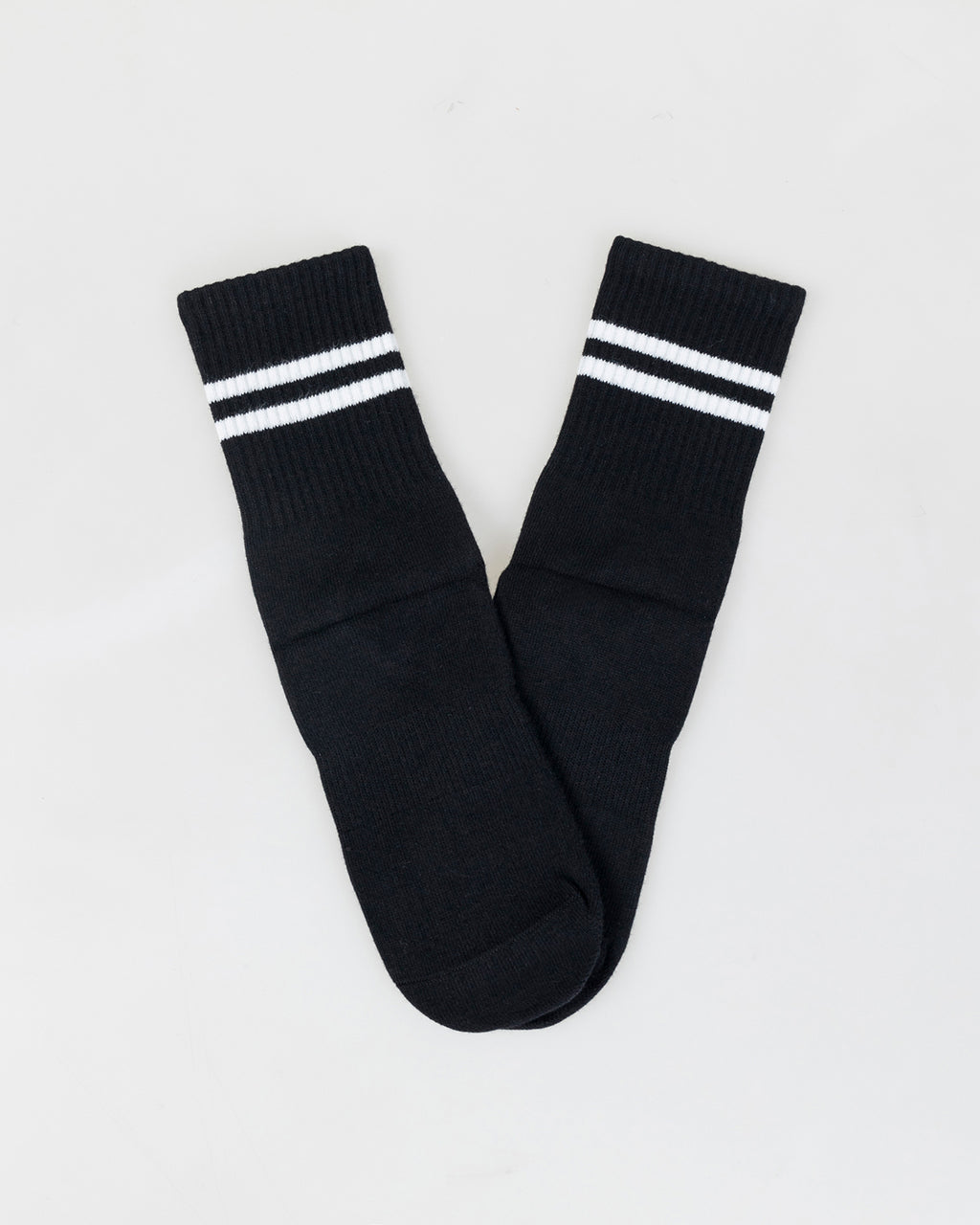 Basic socks with double stripe on the top