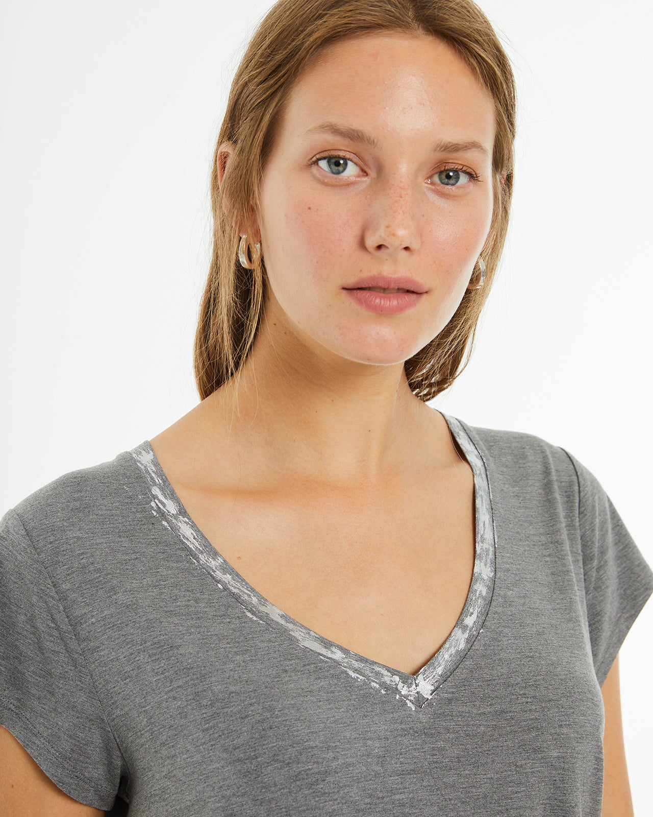 Short sleeve t-shirt with foil details