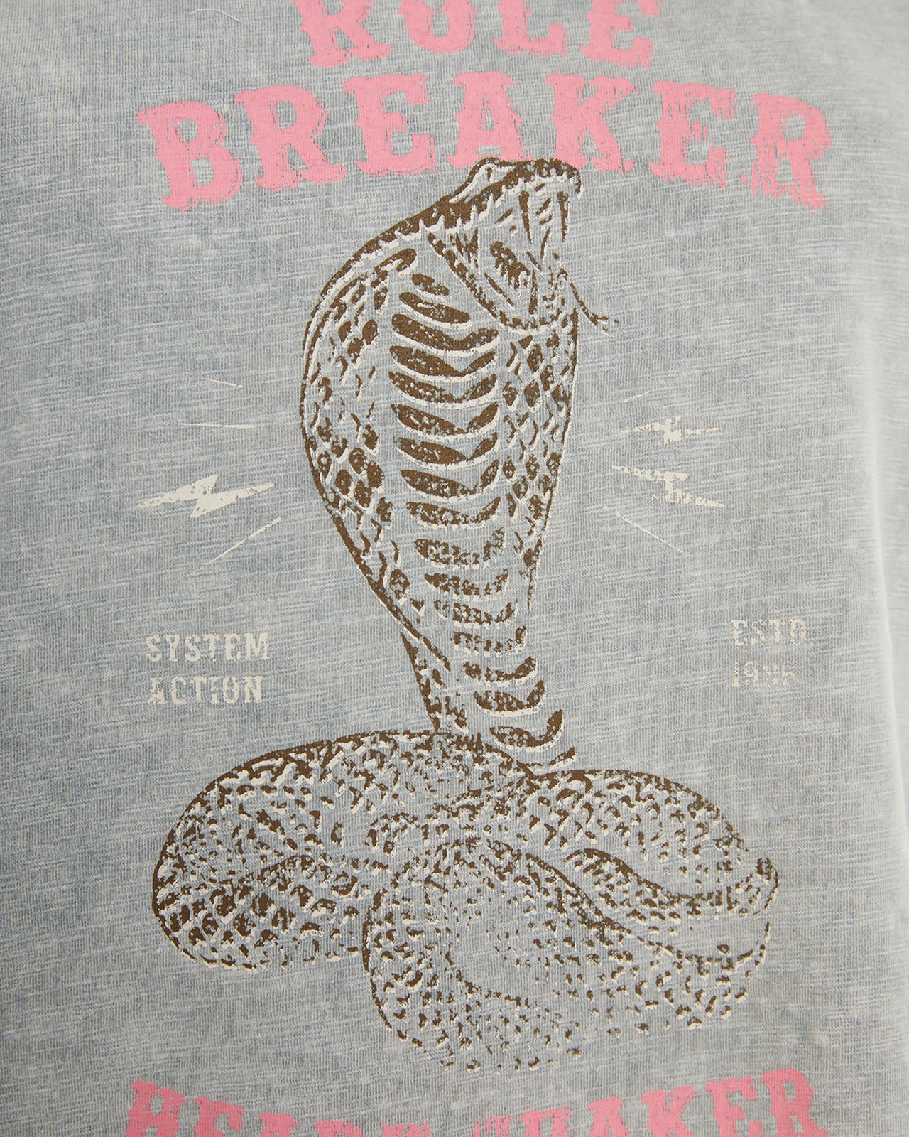 Snake print short sleeve t-shirt