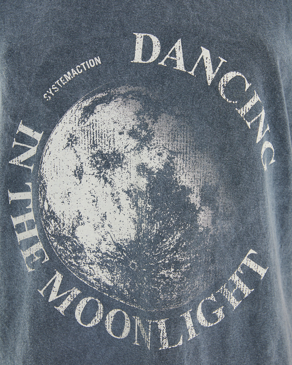 Short sleeve moon print t-shirt