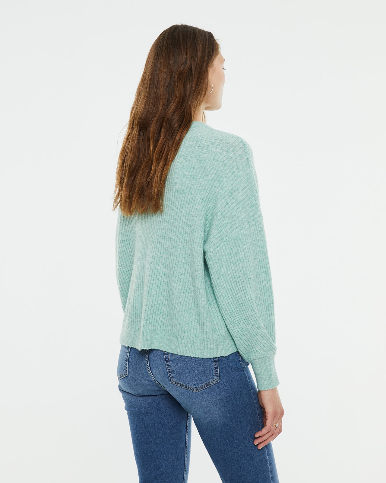 Oversized long-sleeved puffed jersey