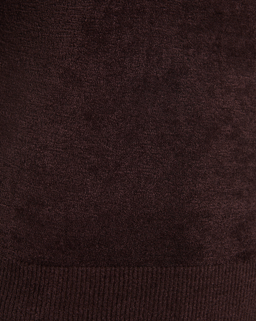 Basic velour round neck jersey