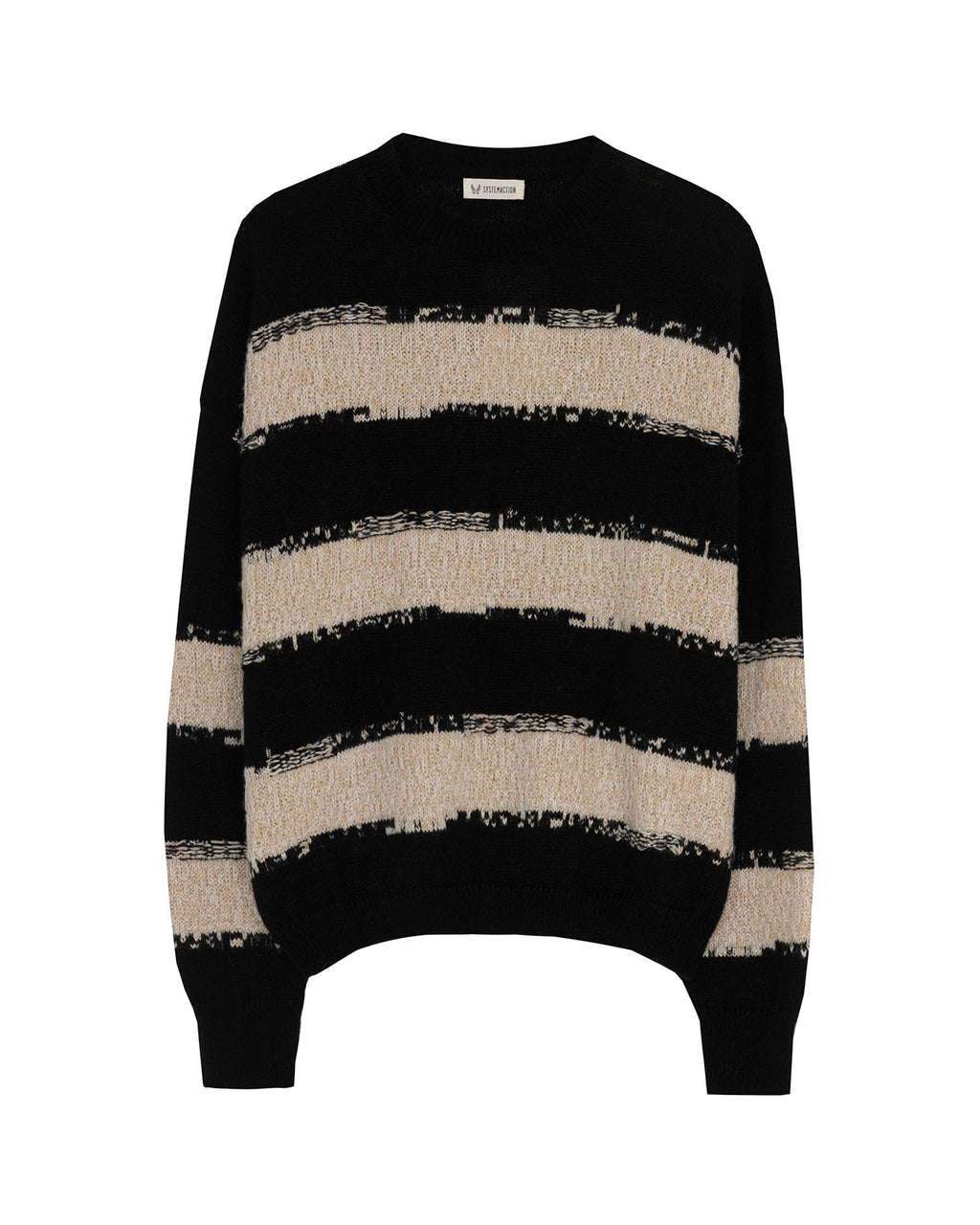 Striped round neck sweater