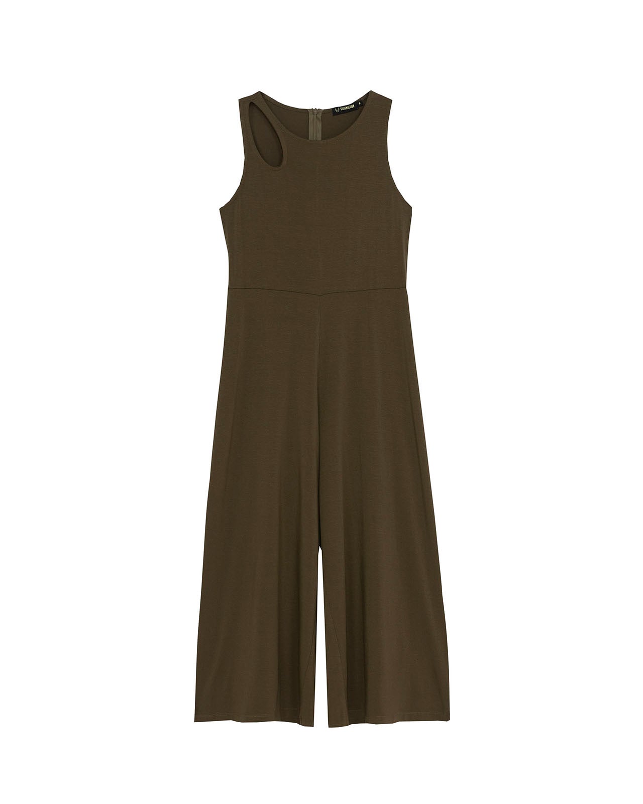 Long jumpsuit with cut out detail