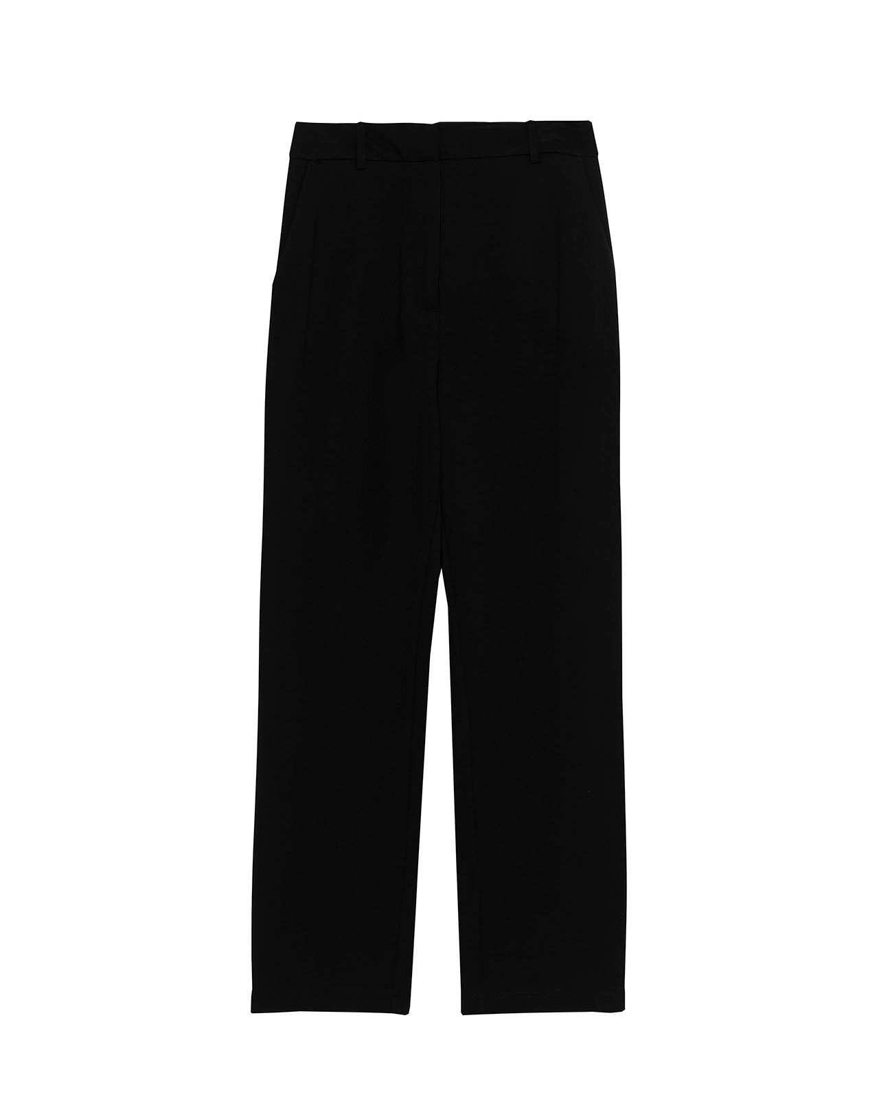 Pantalón recto negro confort