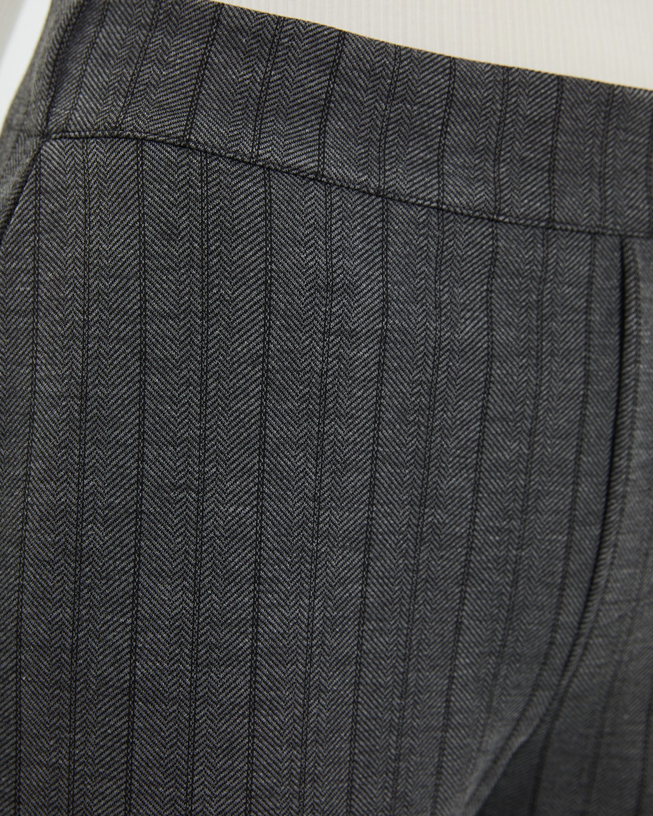 Straight-leg trousers with pinstripe fabric