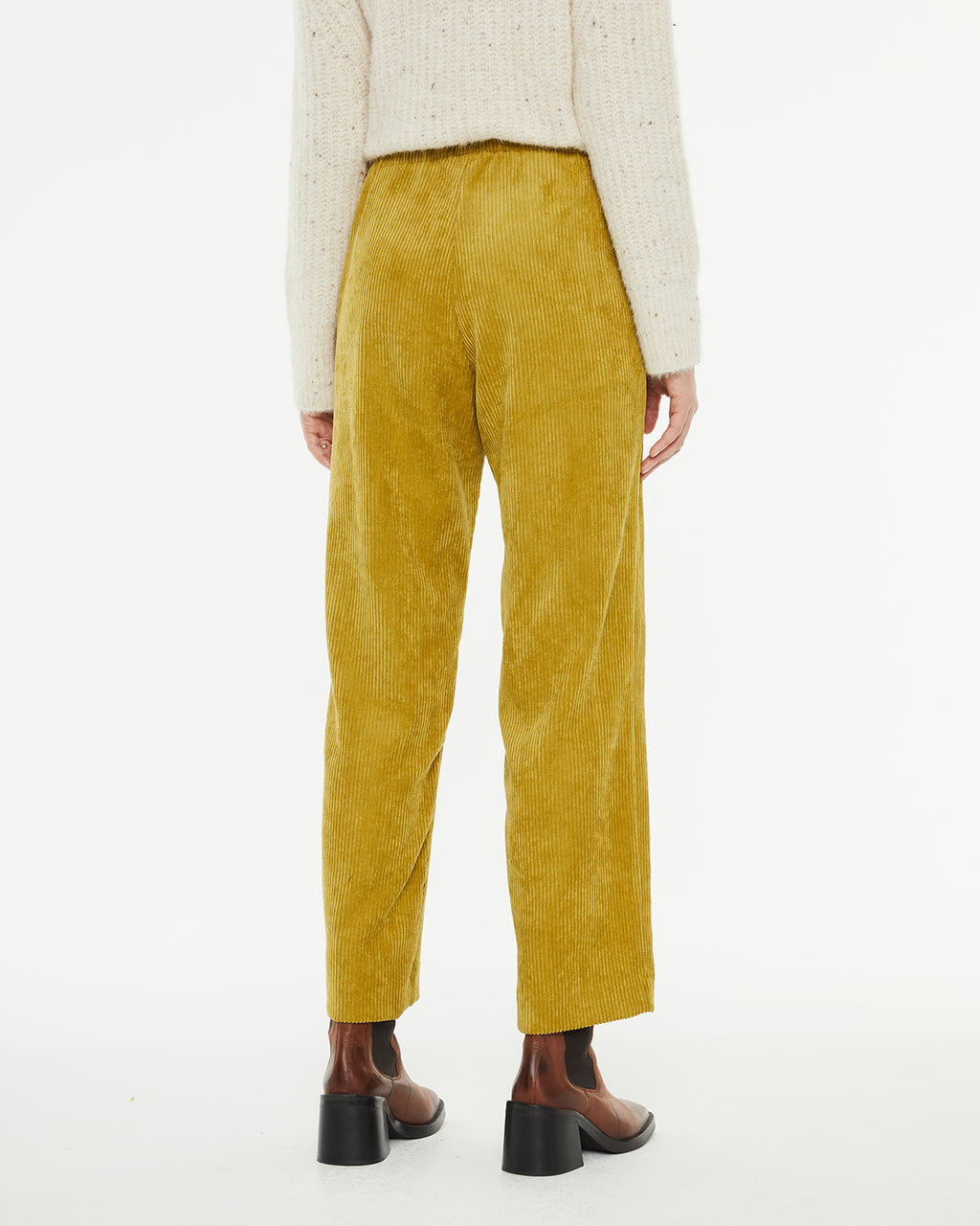 Straight corduroy trousers