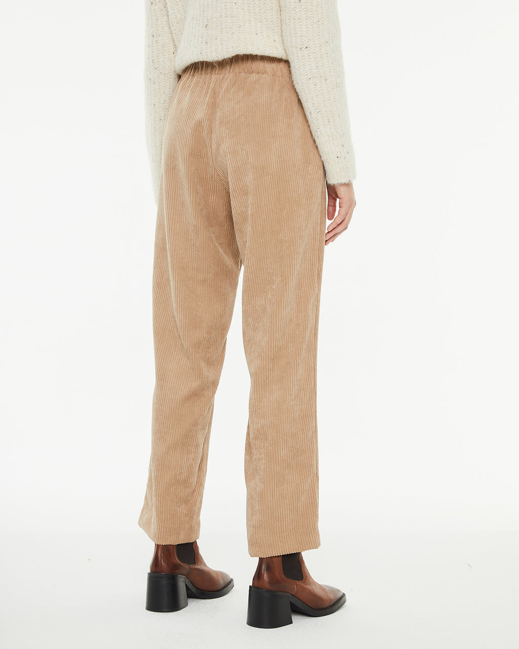 Straight corduroy trousers