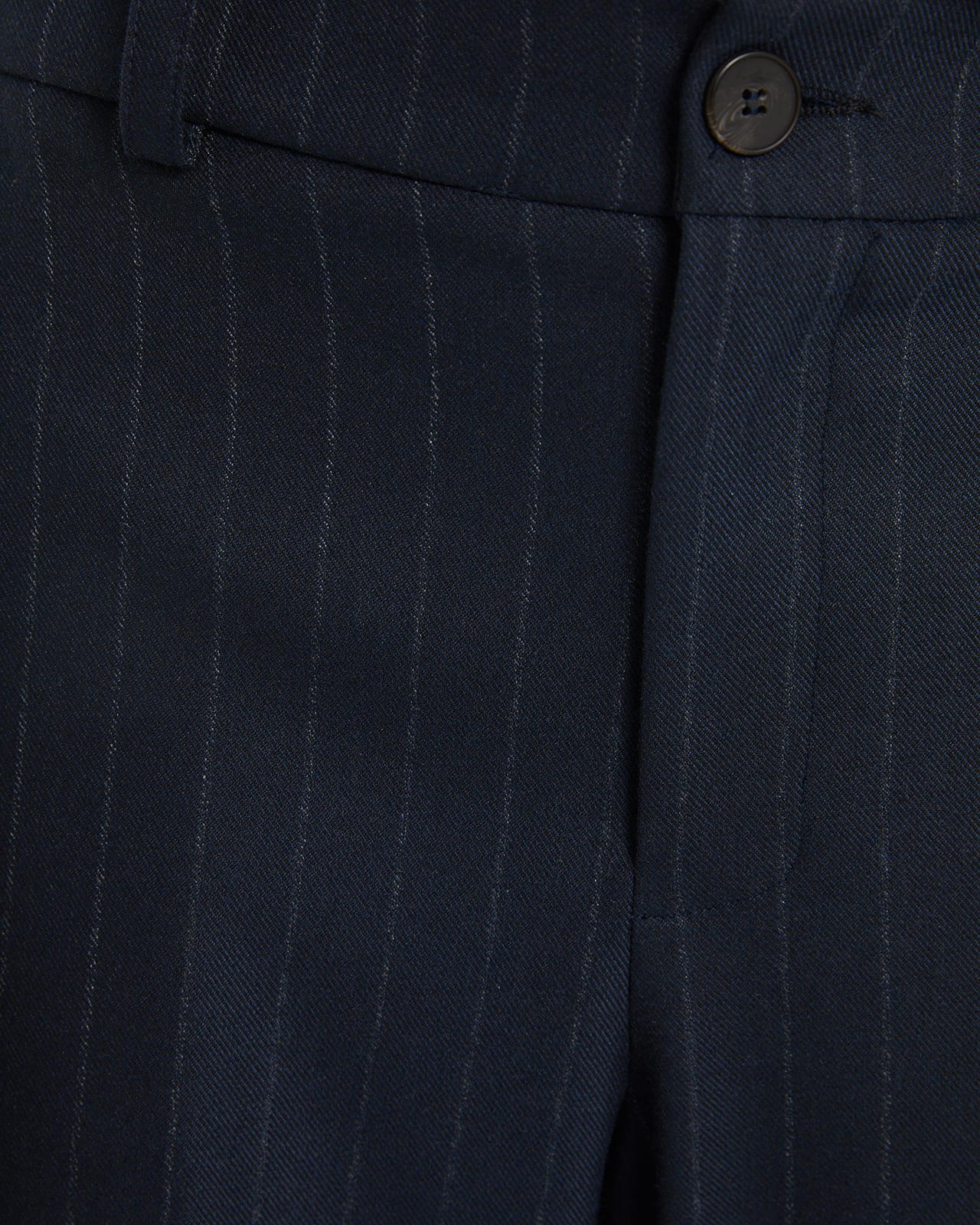 Long pinstripe trousers