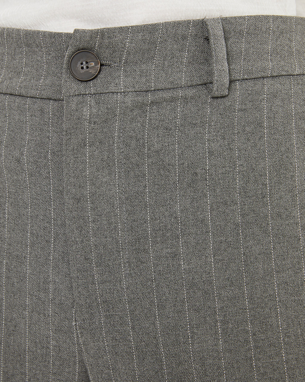 Grey pinstripe trousers