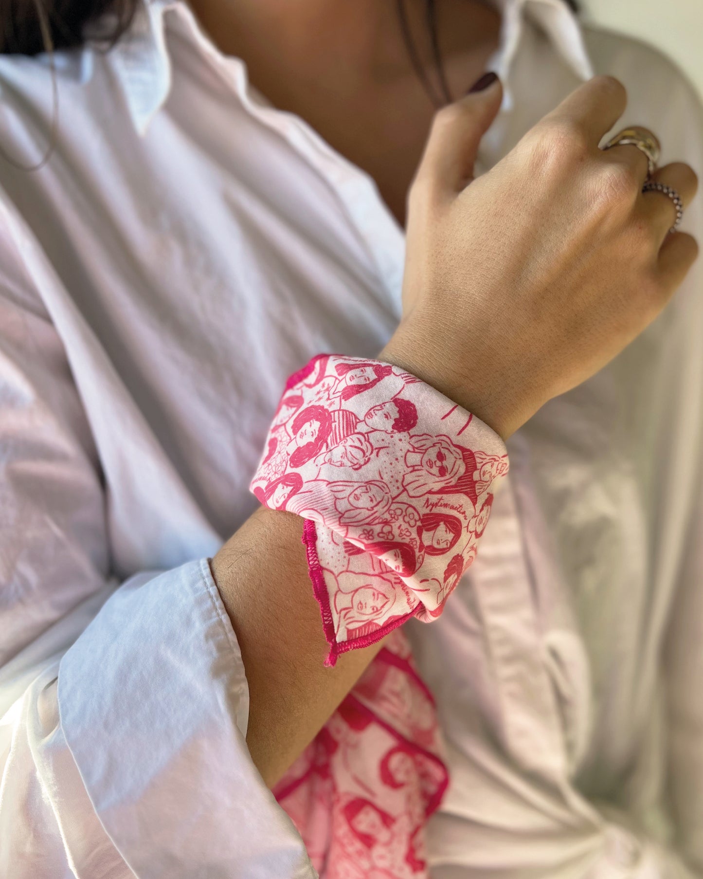 Pañuelo estampado Lucha Contra El Cáncer de Mama