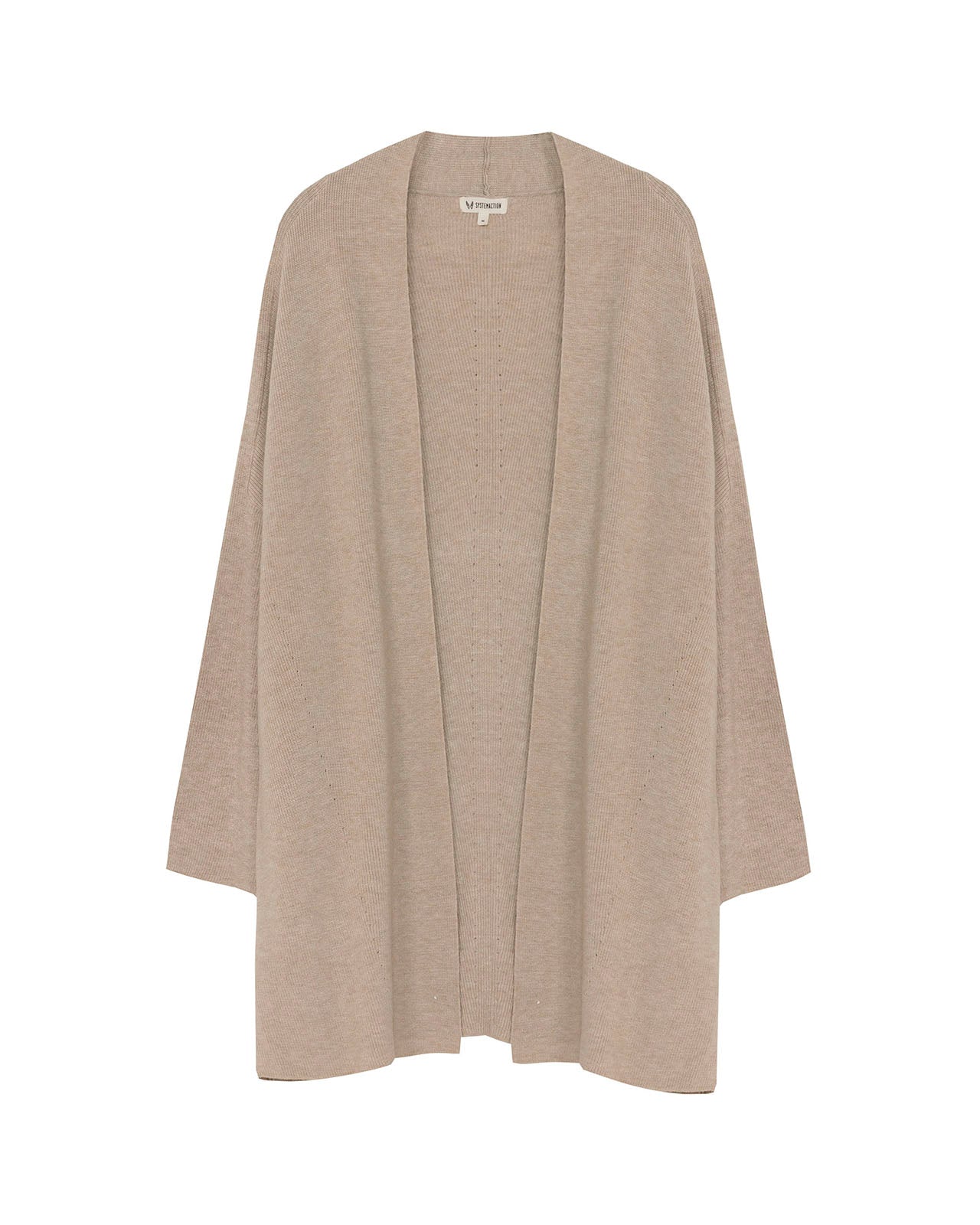 Long open cardigan with Japanese sleeves