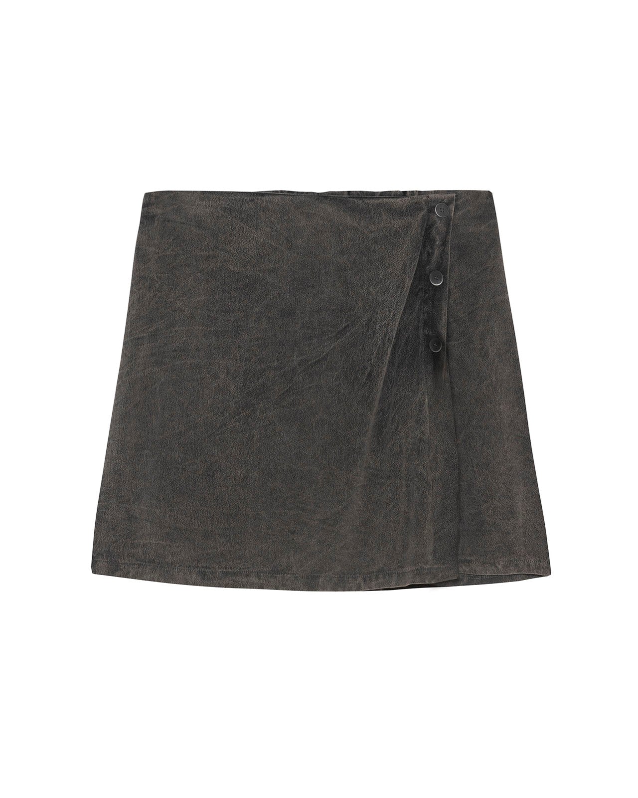 Short skirt sarong worn effect dye