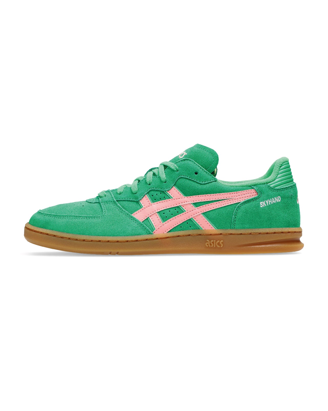 Zapatilla Asics verde y rosa Skyhand OG