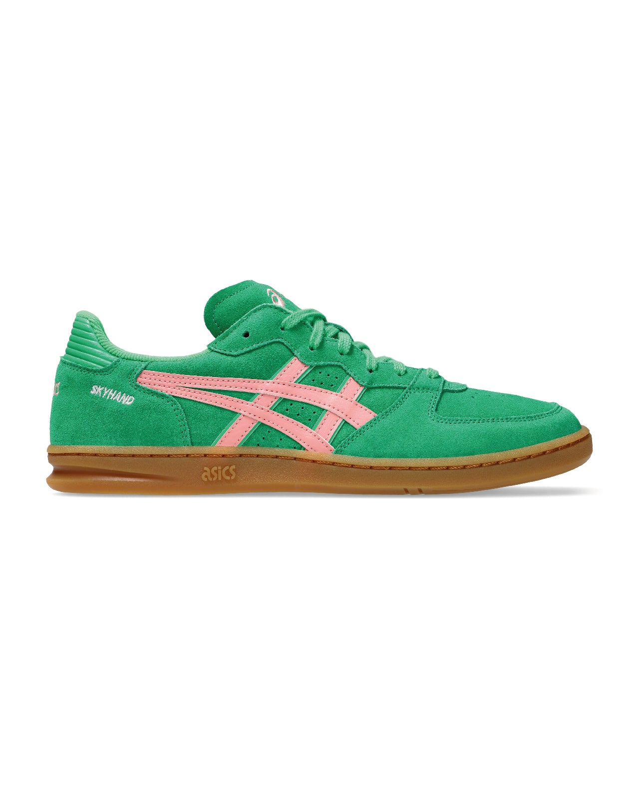 Zapatilla Asics verde y rosa Skyhand OG