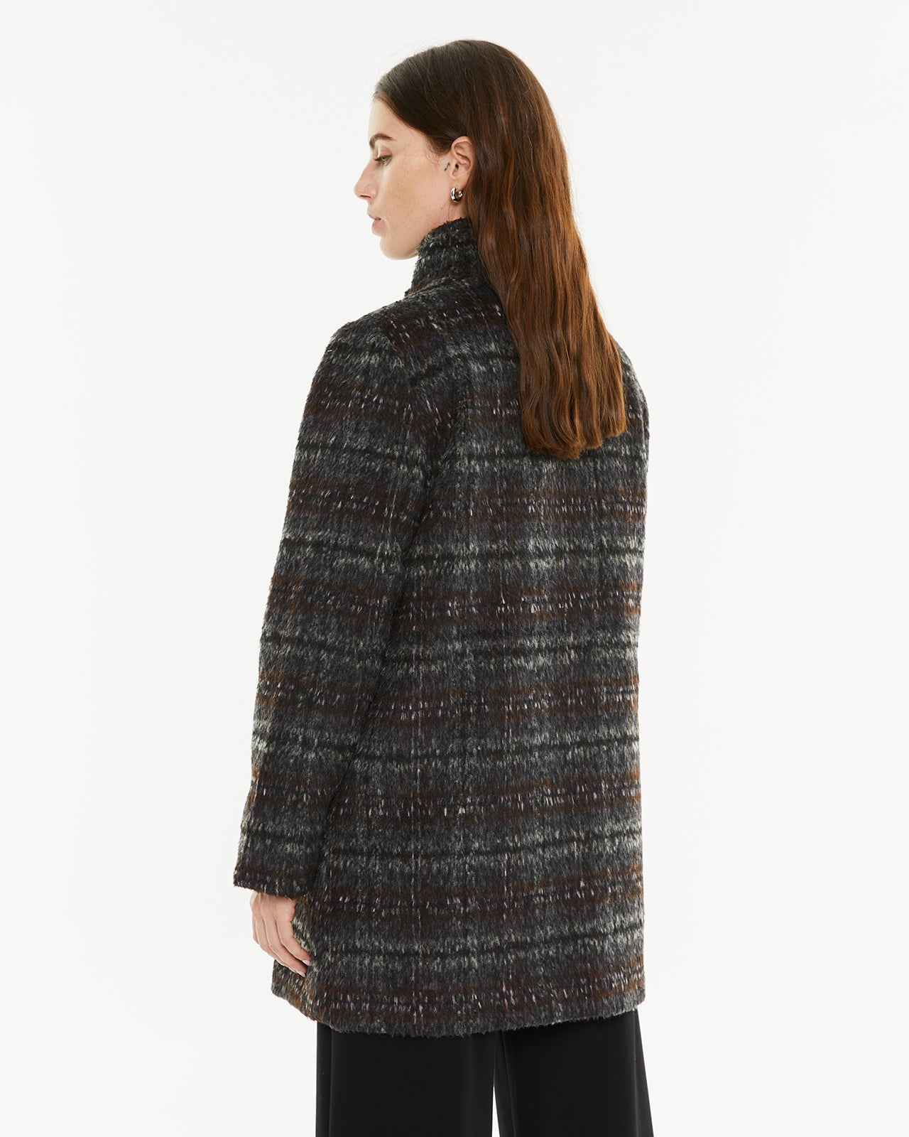 Grand manteau à carreaux